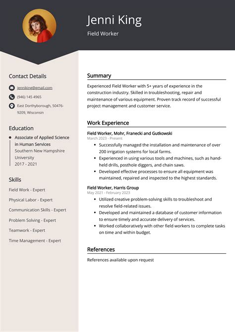 How to edit the fields available on your resume .